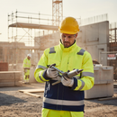Premium High Visibility Work Jacket - Durable, Water Repellent, Comfortable Fit for Maximum Freedom of Movement