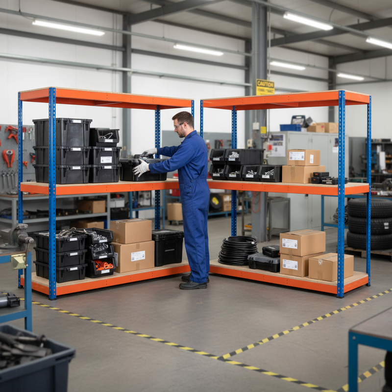 Industrial Heavy Duty Shelving Units - 1980mm High - 400kg Capacity