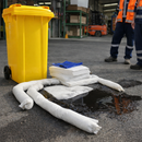 240 Litre Oil-Only Spill Kits – Yellow Wheelie Bin – Industrial Use