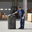 Premium Dual-Compartment Selective Sort Recycling Bin 2 x 60L with Custom Color Options for Efficient Waste Management