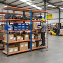 Heavy Duty Industrial Shelving - 3050mm High - 340kg Capacity - Chipboard Shelves