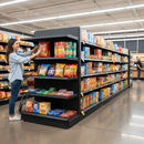 Premium Shelving End Bay 2.1m High with Customizable Base Shelf and 4 Upper Shelves for Effective Retail Display