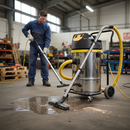 Premium Heavy Duty 110V Wet and Dry Vacuum Cleaner with 80L Capacity and Twin Impeller Motors for Industrial Use