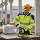 Premium Hi-Vis Yellow/Navy Blue Arc Flash & Fire Retardant Jacket with APC 2 Certification and Smart Pocket Solutions