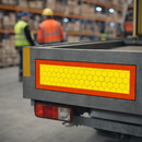 Vehicle Hazard Marking Plate – 600mm x 200mm – Aluminium – Industrial Use