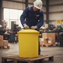 Premium 60 Litre Empty Plastic Drum with Lid - Versatile and Durable