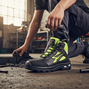 Premium High-Performance Safety Boot with Composite Toe, Water-Repellant Leather, and Shock-Absorbing Sole for Ankle Support