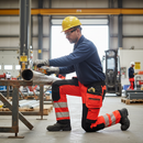Premium High-Performance Hi-Vis Softshell Trousers with CORDURA Reinforcement and Detachable Holster Pockets for Harsh Weather