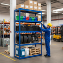 Heavy Duty Shelving Unit - 1800mm High - 200/280kg Capacity - Blue