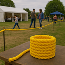 12mm Yellow Polypropylene 3-Strand Rope 15m Coil – Strong 3-Strand