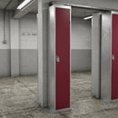 Single-door galvanised steel storage locker with cam lock