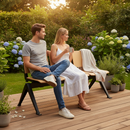 Premium 3 Seater Waiting Room Bench with Durable Plywood Seat and Steel Frame for Communal Areas