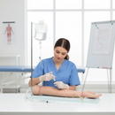 Premium Injectable Training Arm Set with Stand, Syringes, and Consumables for Practicing Injection Techniques