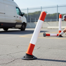 Premium Flexible Traffic Control Post - 75cm Delineator Marker with Self-Righting Feature and UV Stabilized HDPE for Long-Lasting Use