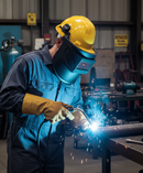 Premium Helmet Mounted Welding Shield with Adjustable Glass Filter Plate and CE Certification for Heavy Duty Protection