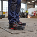Premium Metal-Free Safety Shoe with Composite Toe Cap and Rubber Outsole for Industrial and Warehouse Use