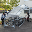 Premium Economy Cycle Shelter for 10 Bikes - Heavy Duty Galvanised Finish with Secure Installation