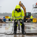 Premium High Visibility Raincoat with Windproof Design, Adjustable Features, and Waterproof Protection for Extreme Conditions