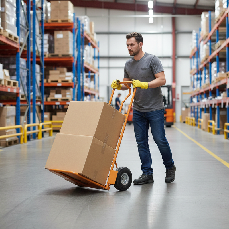 Heavy Duty Folding Toe P Handle Sack Truck - 200kg Capacity