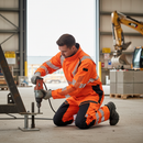 High-Performance Safe Boilersuit with Kneepad Pockets - Hi-Vis Orange/Dark Navy