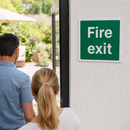 Fire Exit Sign – Text Only – Indoor/Outdoor Use