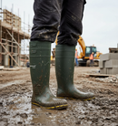 Premium Heavy Duty Waterproof Work Wellingtons with Anti-Slip and Chemical Resistance Features for Farm Use
