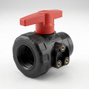 2in BSP Female Polypropylene Ball Valve, 16 Bar (view 2)