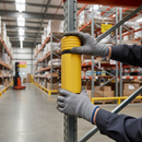 Premium Plastic Pallet Racking Protection for Forklift Safety - Easy Install, Durable MDPE Material, Impact Resilience