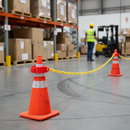 Premium Cone Chain Connector Holder for Traffic Cones - High Visibility, Stackable Design for Compact Storage