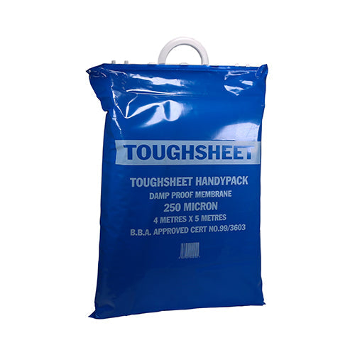 Toughsheet Damp Proof Membrane - Handy Pack - Blue - 4m x 5m / 250 microns