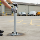 Professional Folding Parking Post with Integral Lock - 730mm x 60mm for Security and Convenience