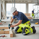 High-Performance ¾ Length Trousers With Holster Pockets - Hi-Vis Yellow/Black