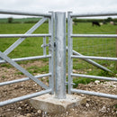 Galvanised Round Slam Post 4½in for 53in Fencing