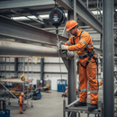 Professional 20m Self-Retractable Fall Limiter with Galvanised Wire and Swivel Snap Hook for Height Safety