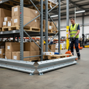 Premium Rigid Internal Corner Barrier - Galvanised Steel for 90° Angles with Enhanced Safety Features