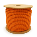 Heavy-Duty Polypropylene Rope 6mm x 500m – Orange, 3-Strand Twisted Draw Cord for Cable Pulling, Industrial, Agricultural & Marine – 550kg Strength
