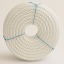 10mm White Polypropylene 3-Strand Rope – Heavy-Duty Weatherproof & Floating – 25m Coil