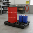 Heavy Duty Recycled General Purpose Low Level Drum Spill Pallet
