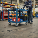 75mm Heavy Duty Swivel Bolt Hole Castor with Grey TPR Wheels