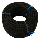 6mm Black Polypropylene Rope 3 Strand – Premium 100m Coil | Heavy-Duty, UV-Resistant, Multi-Purpose Rope