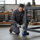 100mm Heavy Duty Swivel Plate Castor with Blue Elastic Nylon