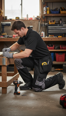 Premium Heavy Duty Rip Stop Trousers with Cordura Knee Pad Pockets and Reflective Piping for Enhanced Durability and Functionality