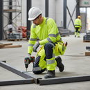 High-Performance ¾ Length Trousers with Holster Pockets - Hi-Vis Yellow/Dark Navy