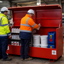 Industrial Site Chest – 2370mm x 985mm x 1220mm – Steel Construction – Hazardous Goods Storage