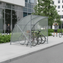 Premium Slimline Cycle Shelter for 4 Bikes - Galvanised Steel, Easy Assembly, Weather Protection