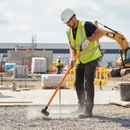 Premium Heavy Duty Insulated 10lb Square Rammer Punner for Compacting Earth and Tarmac with Fiberglass Shaft
