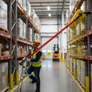 Premium Telescopic Crossbar with Adjustable Elbow Connectors - 7.6m Span, Insulated for Power Cable Use