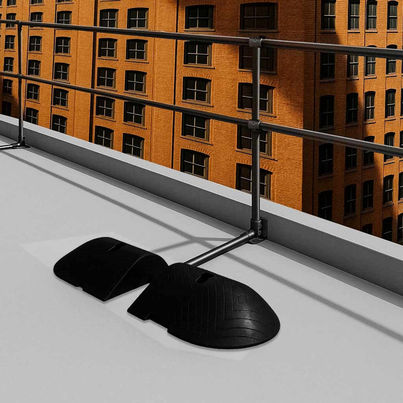 Roof Edge Run End Double Weight Set – Premium Freestanding Roof Safety System!