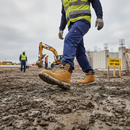 Premium Ankle-High Safety Boot with Composite Toe Cap and Puncture-Resistant Sole for Building Industry Support