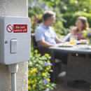 Do Not Switch Off Labels – 40mm x 18mm – Self Adhesive Vinyl – Indoor/Outdoor Use
